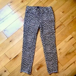 GAP girls denim cheetah jogging